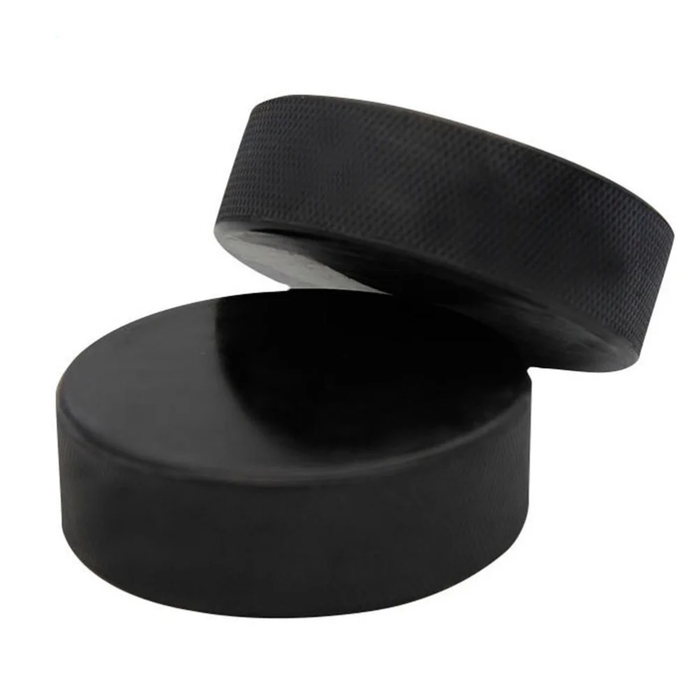 

10 Pcs Professional Rubber Ice Hockey Pucks Standard Hockey Balls Sports Supplies for Practicing Training Game (Black)