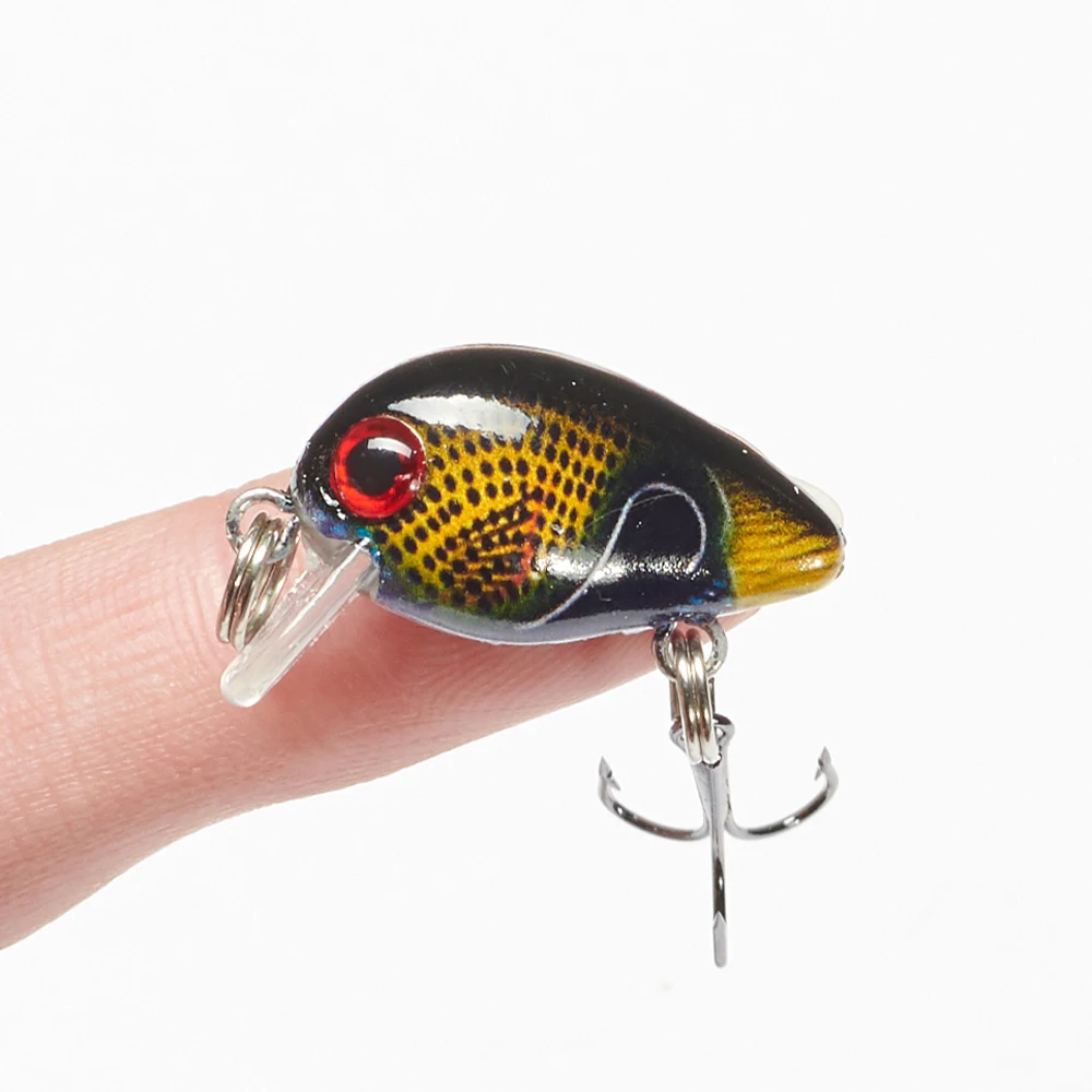 

1.5g Crank Wobblers Fishing Lure Minnow Crankbait Fishing Lures Japan Bait Floating Painted Hard Bait Pesca Jerkbait 3d Eyes