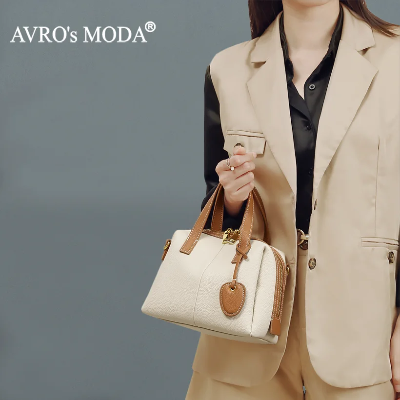 AVRO's MODA Brand Fashion Handbags Genuine Leather Shoulder Bags For Women Casual Ladies Crossbody Commuter Messenger Tote Bag