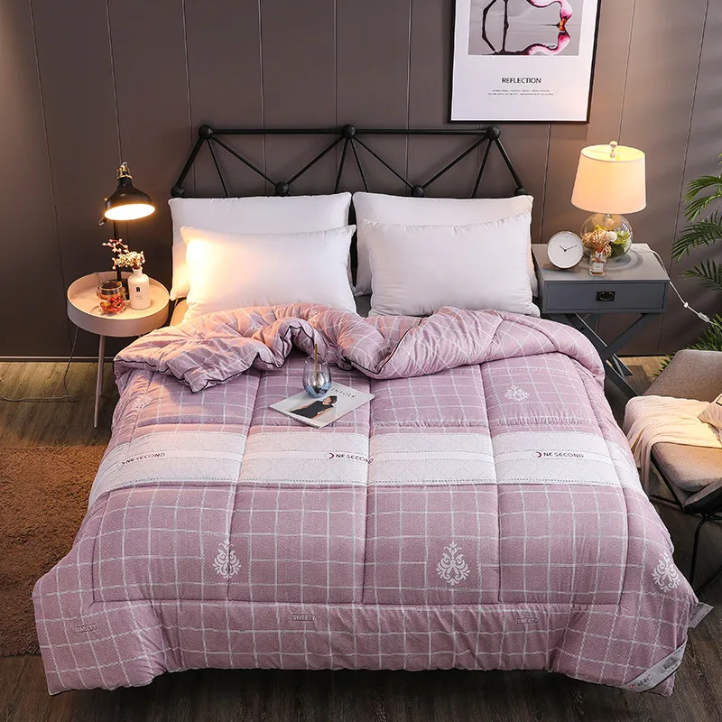 

High Quality And Luxury Quilts Fresh Style Quilt All Seasons Comforters King Queen Twin Full Size Thicken Warm Core Quilt