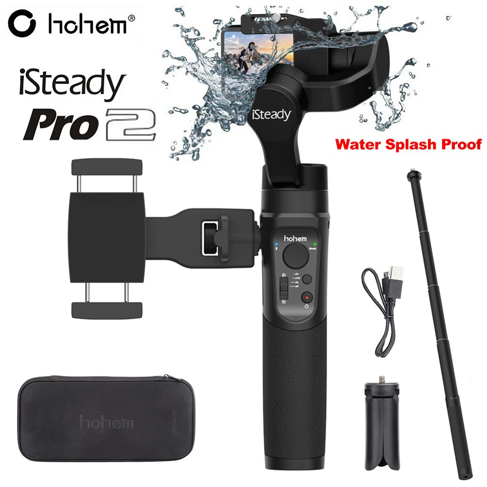 Kit Package Hohem iSteady Pro 2 брызг 3-осевой Карманный стабилизатор для экшн-камеры GoPro Hero 7/6 DJI Osmo для sony RX0 SJCAM экшн Камера - Комплект: Kit Package