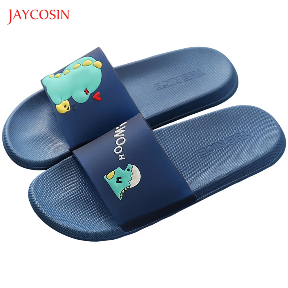 Jaycosin/женские тапочки Женские домашние с рисунком маленького динозавра Пляжные