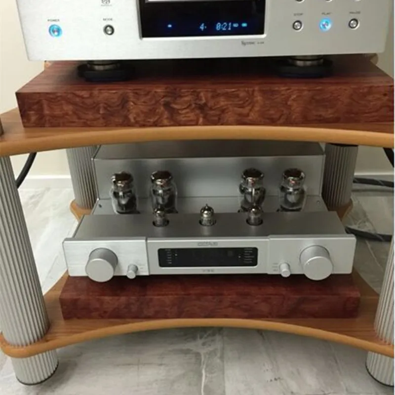 Усилитель из массива дерева Rosewood CD проигрыватель ламповый предусилитель ЦАП