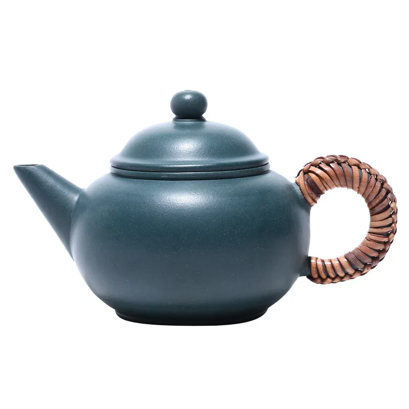 

Yixing Raw Ore Azure Mud Dark-red Enameled Pottery Teapot Famous Full Manual Level Teapot The Ball Kong Brewing Tea Kettle