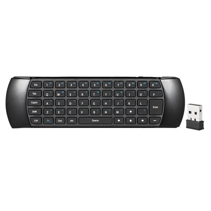 Мини 2 4 GHz Беспроводная QWERTY клавиатура Air Mouse пульт дистанционного управления для
