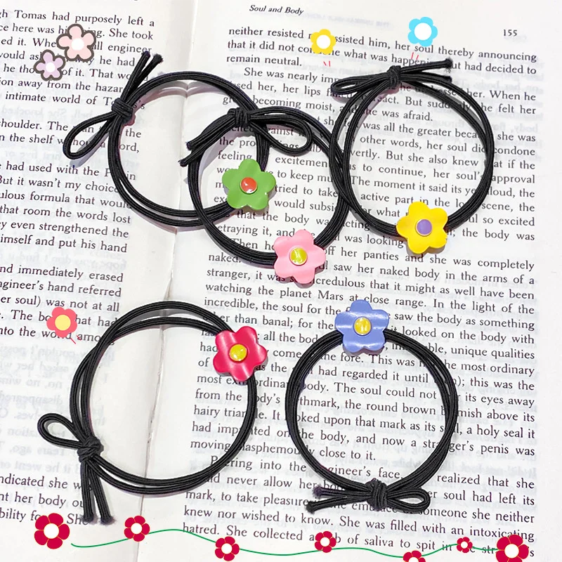 Элегантная Маленькая повязка на голову с цветами Цветочная резинка узлом