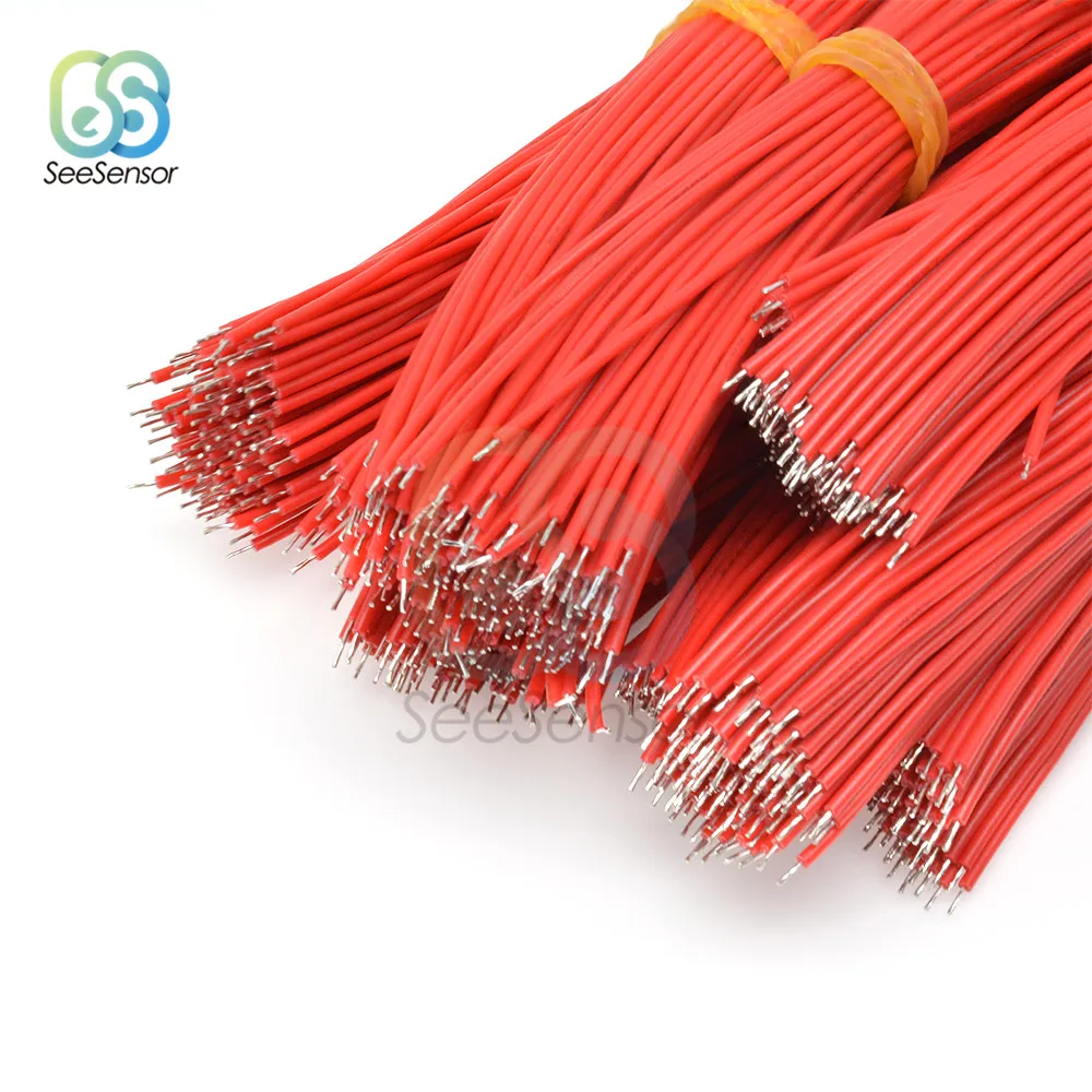 100 шт./лот 24AWG 15 см гальванически лужёные макетная плата припоя кабель Fly джемпер Оловянная проволока проводящие провода 1007-24AWG разъем провода