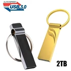 Металлический брелок для компьютера, USB 3,0, 2 ТБ, 32 ГБ, внешнее хранилище, U-диск, карта памяти, USB флеш-накопители