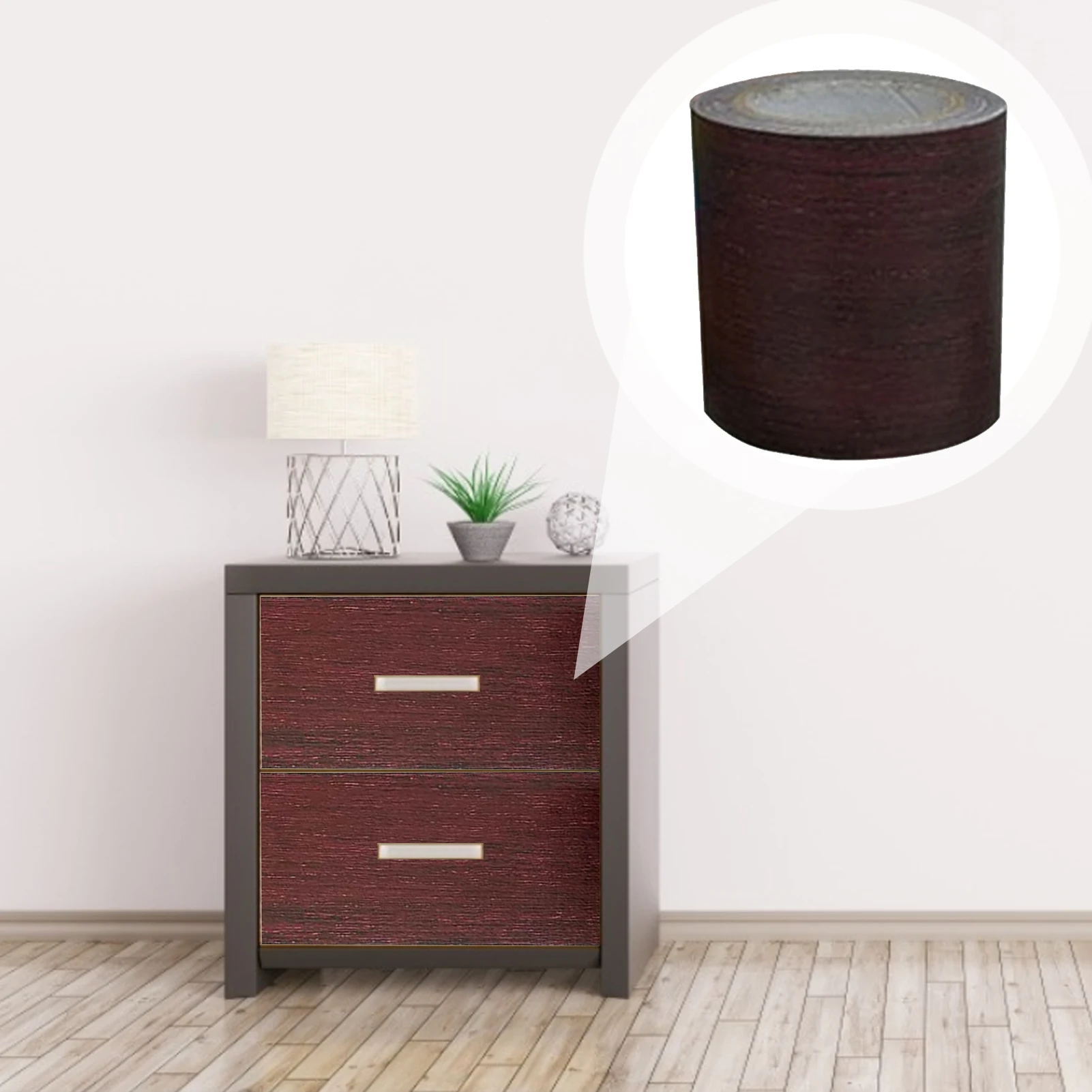 5 M/Roll Waterproof Self Adhesive Tape Wood Grain Chocolate Oak For Home Furniture Repair Duct Floor Sticker | Дом и сад