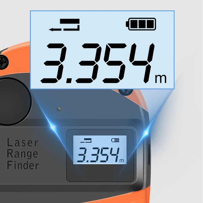 Лазерный дальномер 2 в 1 измеритель расстояния с ЖК дисплеем инфракрасный
