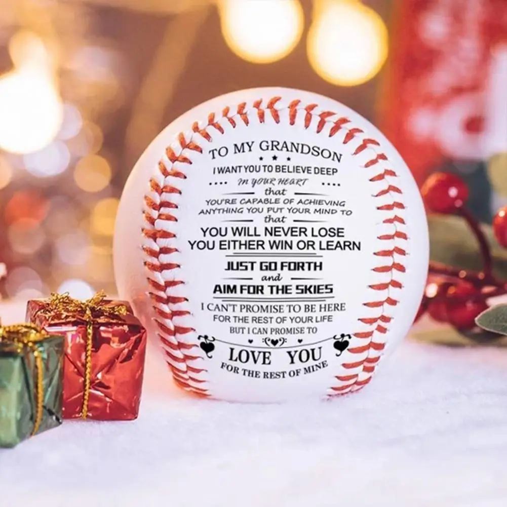 

Softball birthday bonus gift with lightweight, high-elastic, high-strength rubber baseball for outdoor sports