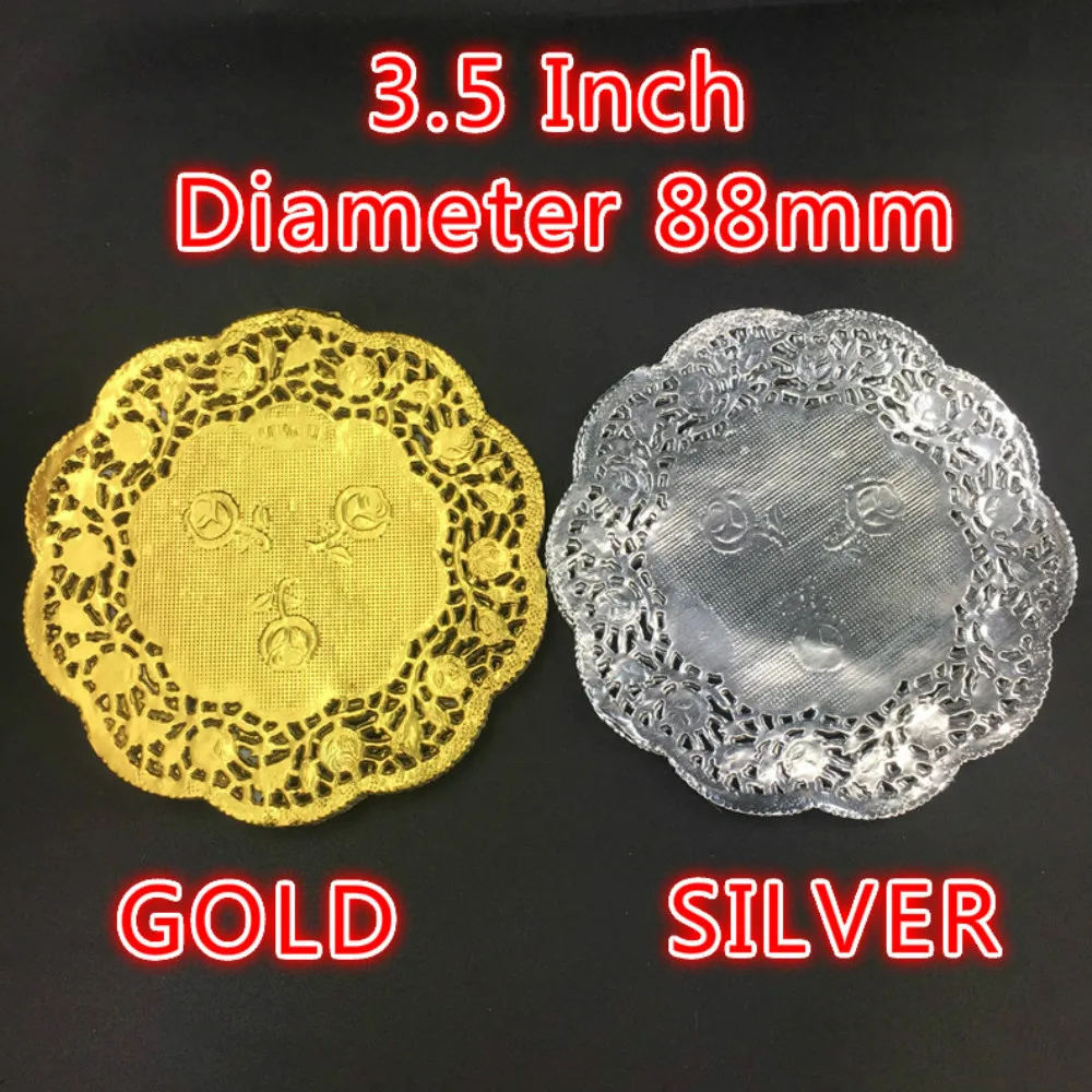 50 шт. круглая кружевная бумага диаметром 88 мм