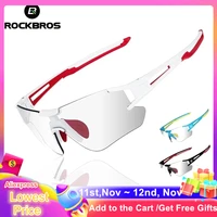 rockbros sports photochromic bicycle glasses mtb road cycling glasses for men women eyewear goggles protection outdoor