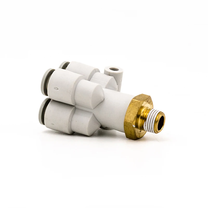 SMC тип фитинги KQ2UD Тип Дельта ветка Мужская резьба одно касание пятиходовой