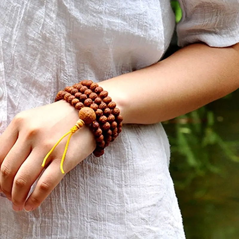 8 мм Тибетский буддизм 108 старый маленький феникс глаза семена Бодхи Мала