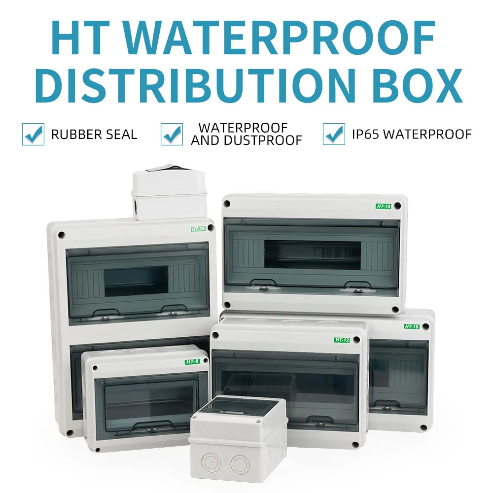 Уличная Водонепроницаемая электрическая распределительная коробка с 2/5/8/12/15/18/24