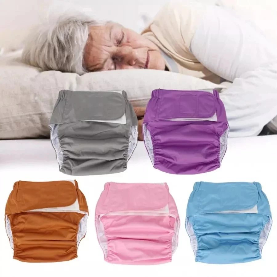 

Водонепроницаемые моющиеся многоразовые подгузники для взрослых, тканевые подгузники для пожилых людей, регулируемые карманные подгузник...
