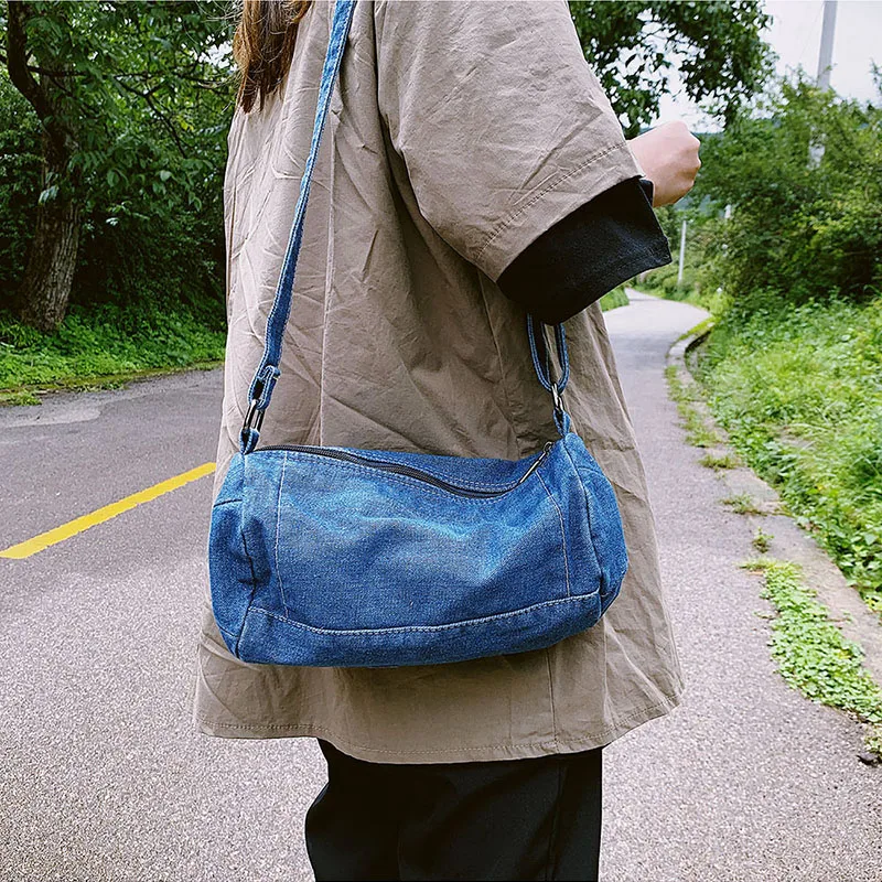 

Женские сумки-мессенджеры в стиле ретро, маленькие сумки на плечо для женщин, летняя Высококачественная джинсовая сумка-тоут для девочек, м...