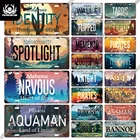 Putuo Декор Американский состояние Винтаж лицензии пластина США иллюстрации жестяная вывеска металлическая пластина для Гараж Берлога клуб настенный художественный Декор