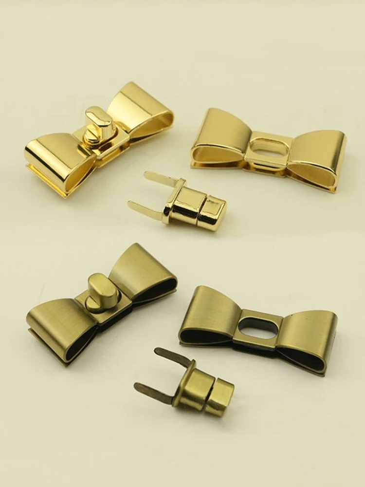 

Бантом в форме галстука застежка замок поворотные замки DIY кожаная сумка из натуральной кожи, сумка фурнитура металлический чехол, аксессуары