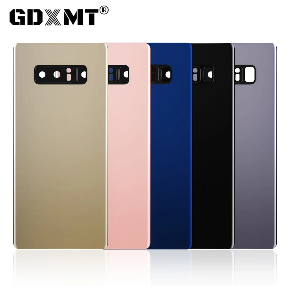 Задняя крышка аккумулятора для Samsung Galaxy Note 8 N950 N950F N9500 клейкая Крышка корпуса из