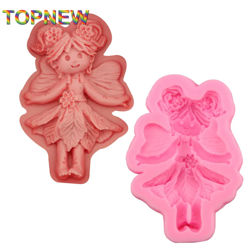 Новинка лучшие формы для торта в виде танцующей ангела девушки помадки 3D форма