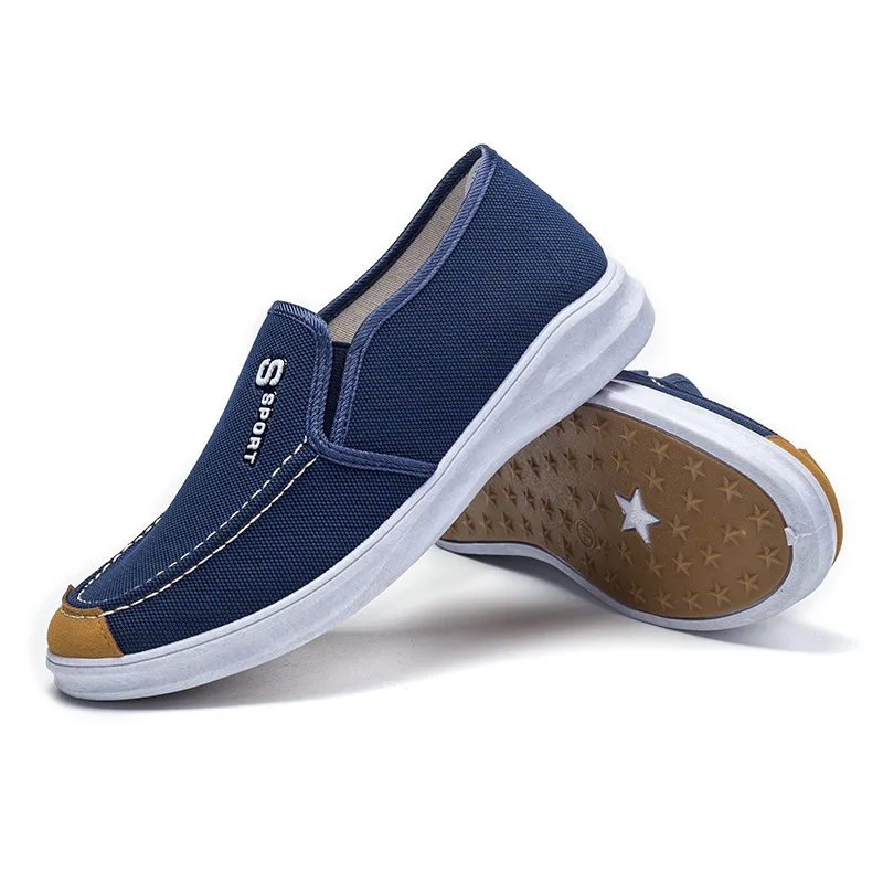 

Cloth shoes men's canvas shoes pedal shoes single shoes shallow wear canvas shoes