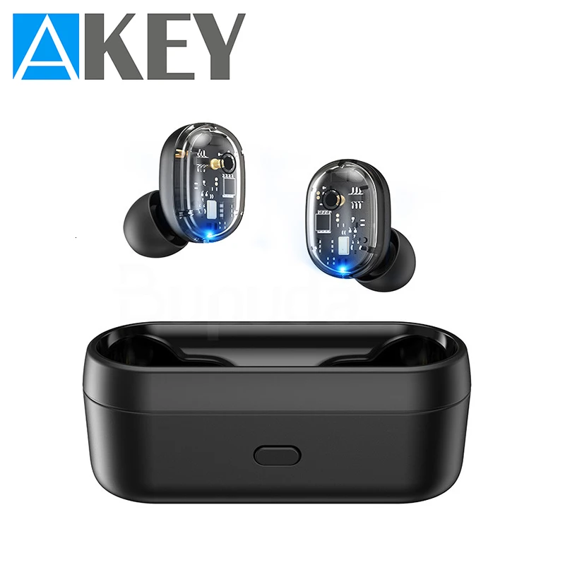 AKEY TWS Bluetooth беспроводные наушники стерео спортивные водонепроницаемые с