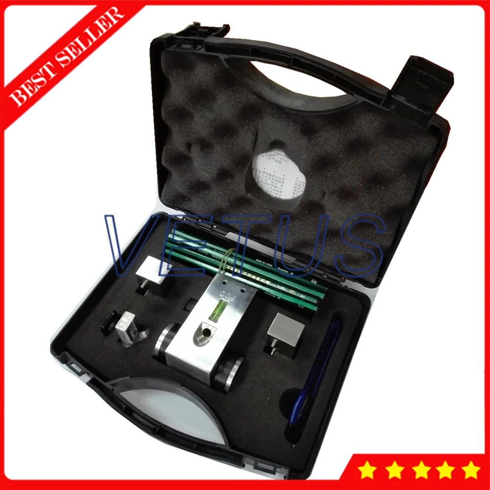 

AS-120P Portable Pencil Hardness Tester Meter With Load Weight 500g 750g 1000g Durometer Pencil Hardness Testing Equipment