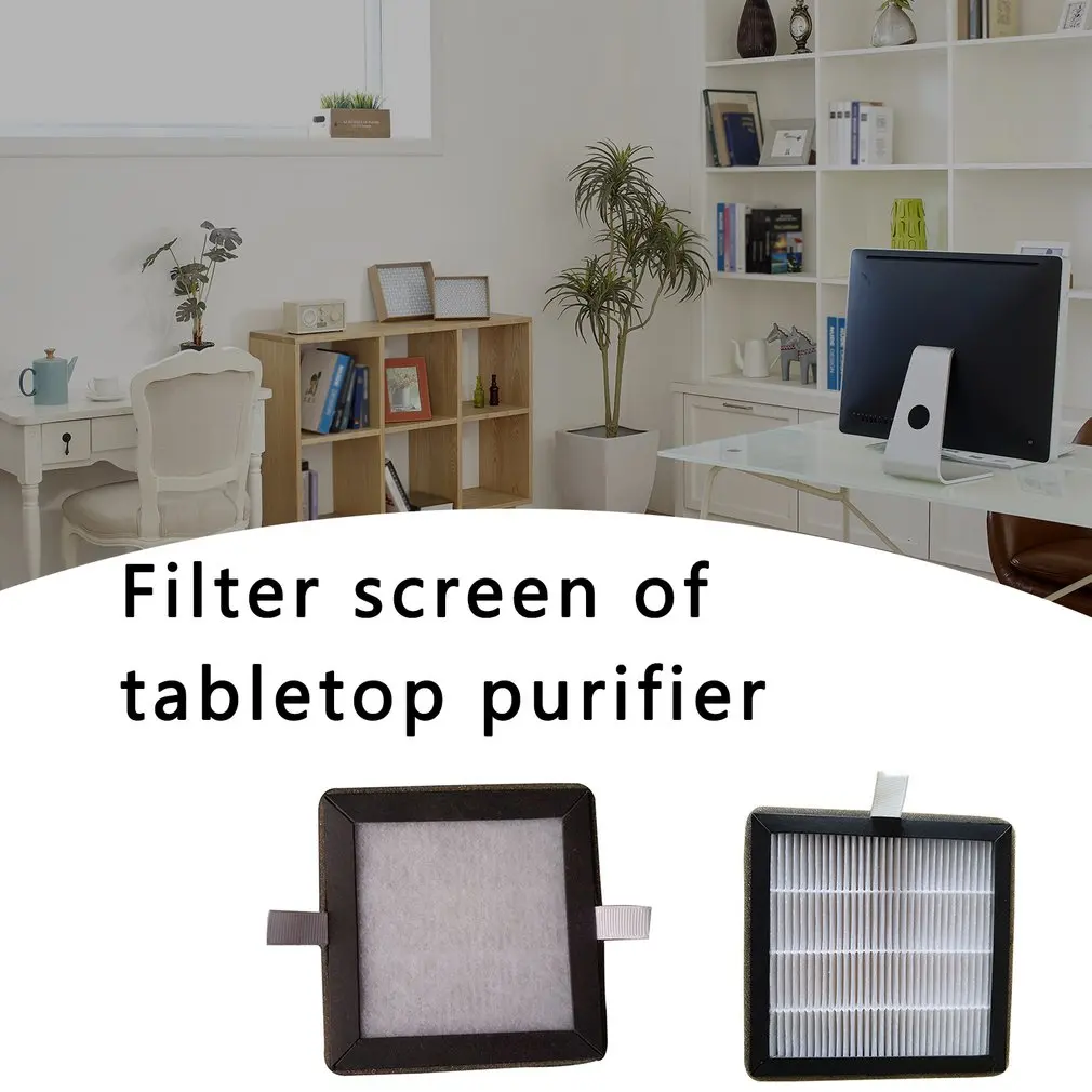 Мини очиститель воздуха с HEPA фильтром генератор отрицательных ионов настольный