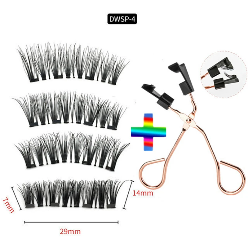 Натуральный магнит для ресниц ресницы натуральные накладные клей-Бесплатный