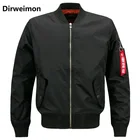 Куртка Dirweimon мужская с воротником, повседневная спортивная пилотная куртка для полных мужчин, большие размеры 7XL 8XL, весна-осень 2022