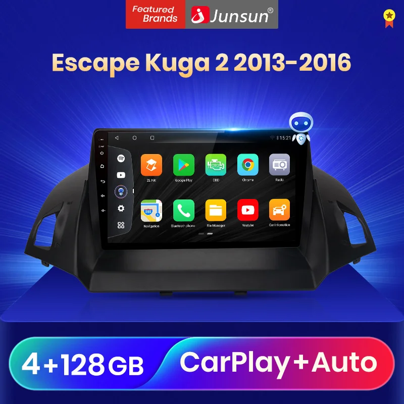 Junsun V3 Pro Qualcomm Голосовое управление Android 10 автомобильный Радио мультимедийный