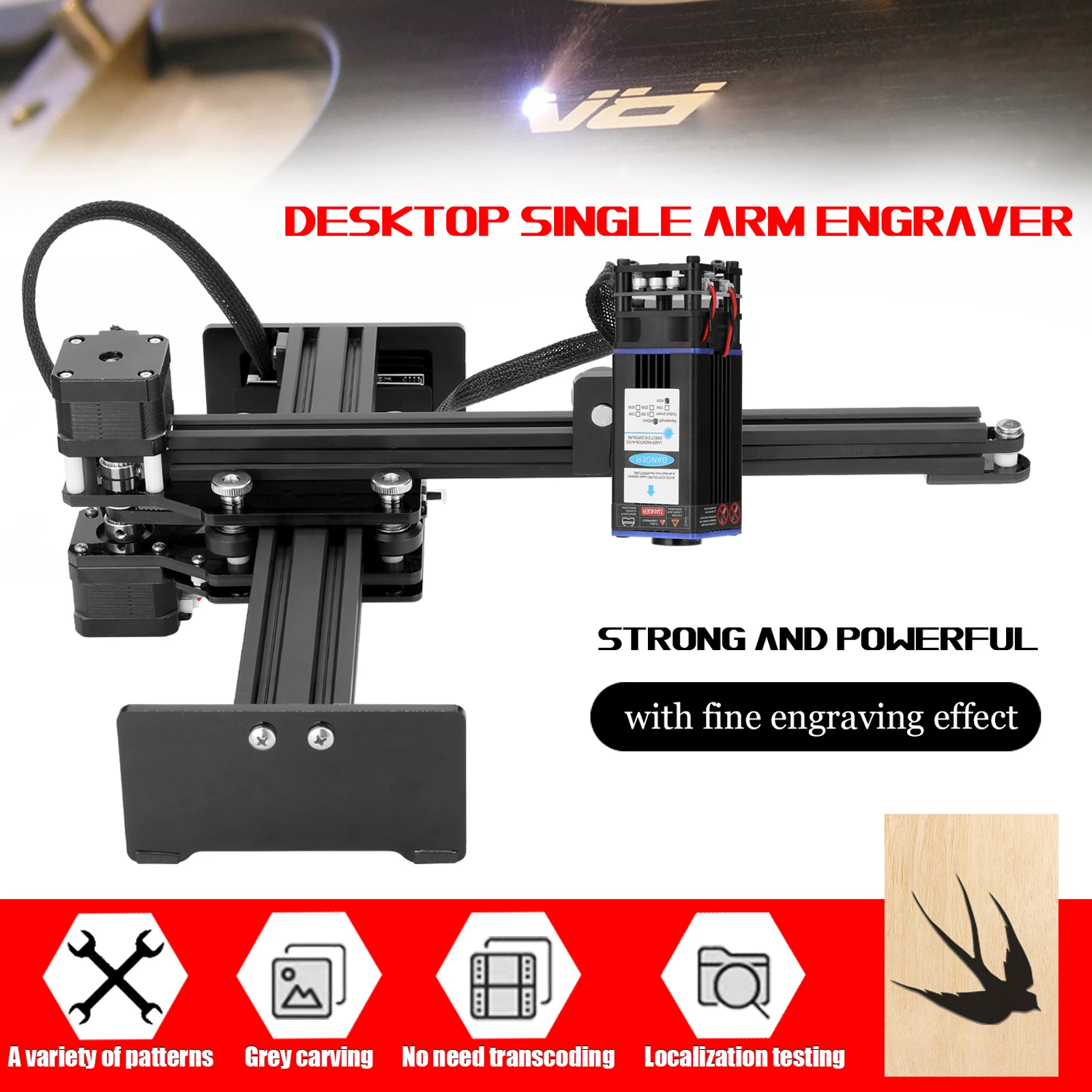 Лазерная головка 40 Вт инструмент для резки металла односторонний гравер