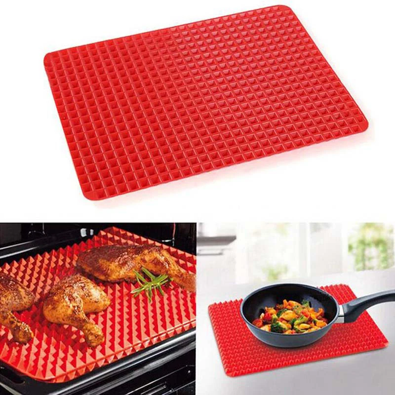 

Silicone High Temperature Insulation Pad Microwave Oven Mat Baking Mats Oven Baking Tray Nonstick BBQ Pan Kitchen Baking Tools