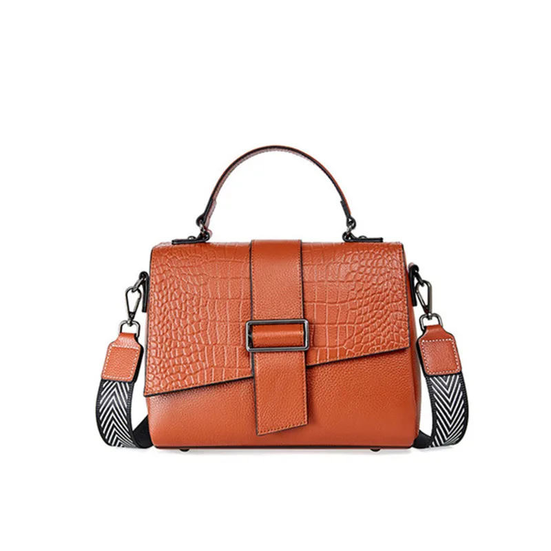 

Women Bag Genuine Leather Crossbody Shoulder Bags Fashion Retro High-quality Fabric Popular Square Bags Women Free Shipping