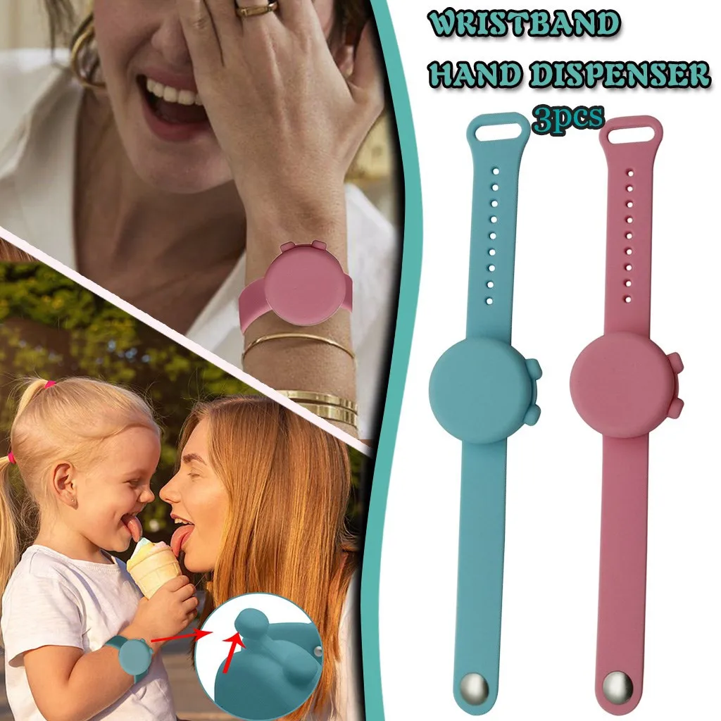 Диспенсер для дезинфицирующего средства силиконовый браслет ручной дозатор |