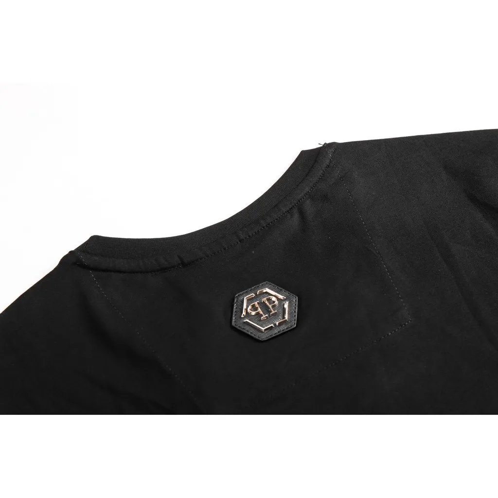 

2020 Philipp Plein PP Short Sleeve T-shirt Philippe German Fashion Brand European and American Trend Crew Neck