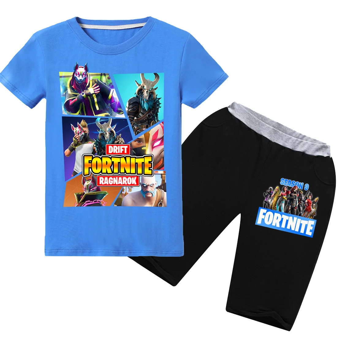 Детская футболка Fortnites крутая летняя мультяшная модные шорты для мальчиков и
