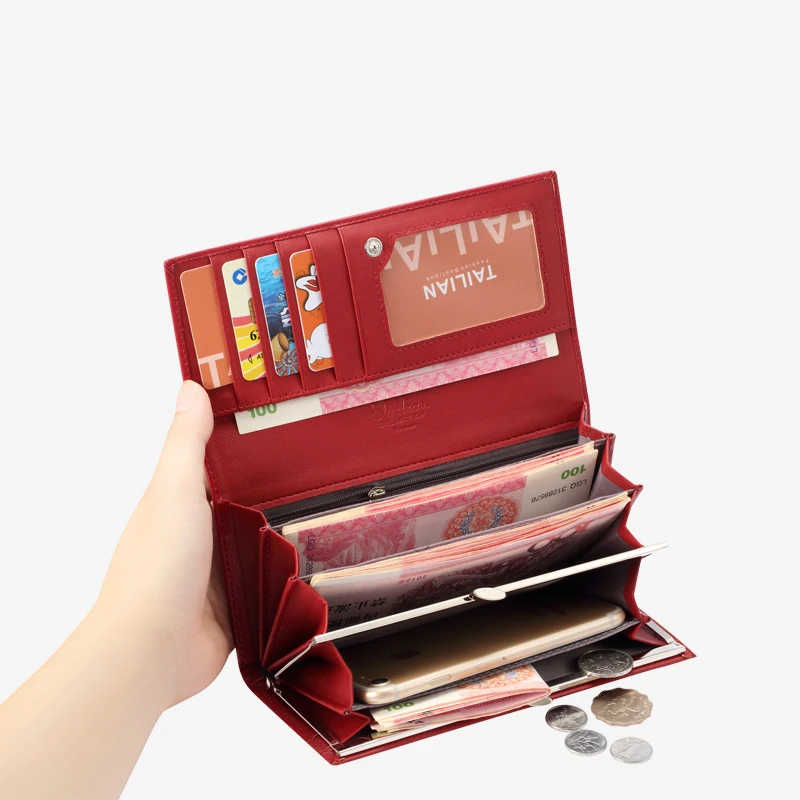 

Brand Designer Crocodile Pattern Wallet Leather Phone Pocket Card Holder Coin Purse Women Long Wallets Ladies Carteira Female