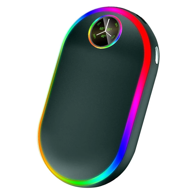 Светящиеся электрические грелки для рук 10000 мАч перезаряжаемые портативные