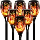 96 светодиосветодиодный, домашнее украшение, уличная лампа с солнечным пламенем, IP65, водонепроницаемый мерцающий садовый декор для двора, ландшафтный светильник для дорожек