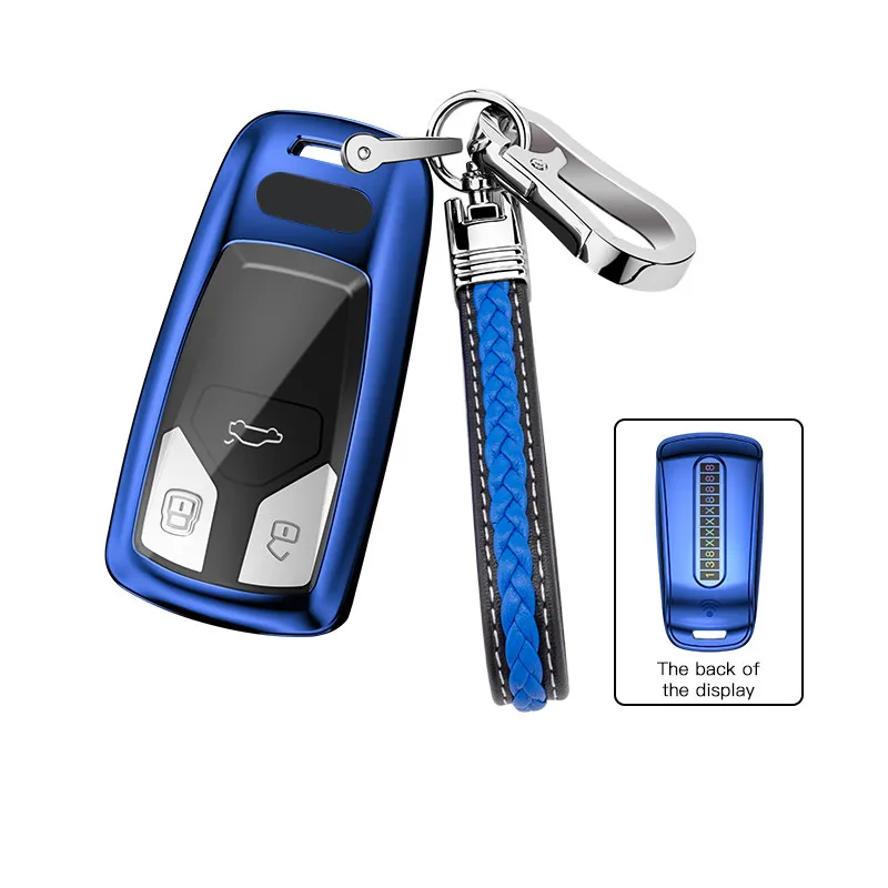 Чехол для автомобильного ключа ТПУ чехол защитный Audi A4 A5 S4 S5 B9 Q5 Q7 TT R8 8S Мягкий из