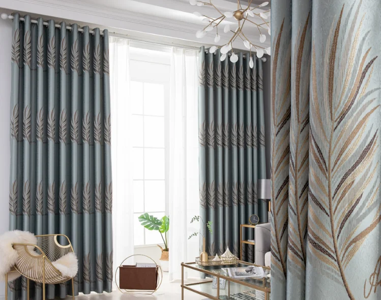 Современные высокоточные жаккардовые занавески в европейском стиле на заказ для