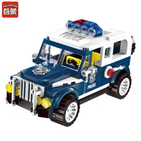 enlighten 149pcs city police hunted escapee car building blocks sets diy swat patrol car bricks educational toys for children