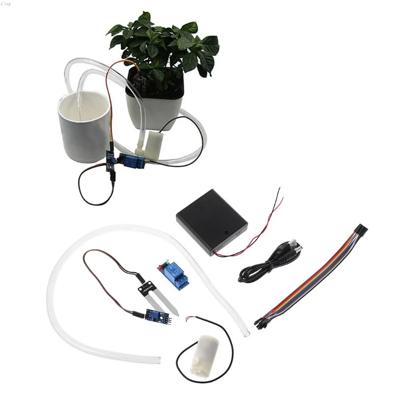 Автоматический оросительный модуль DIY Kit Обнаружение влажности почвы автоматический насос воды L29K