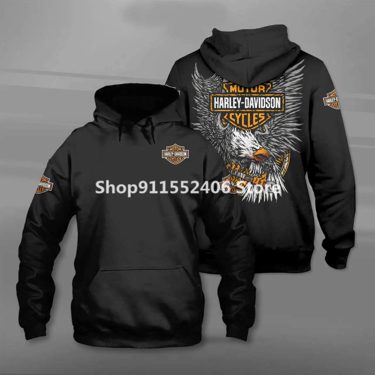 2020 осень/зима Harley Davidson TR мотоциклетная толстовка с 3D принтом пуловер свитшот хип
