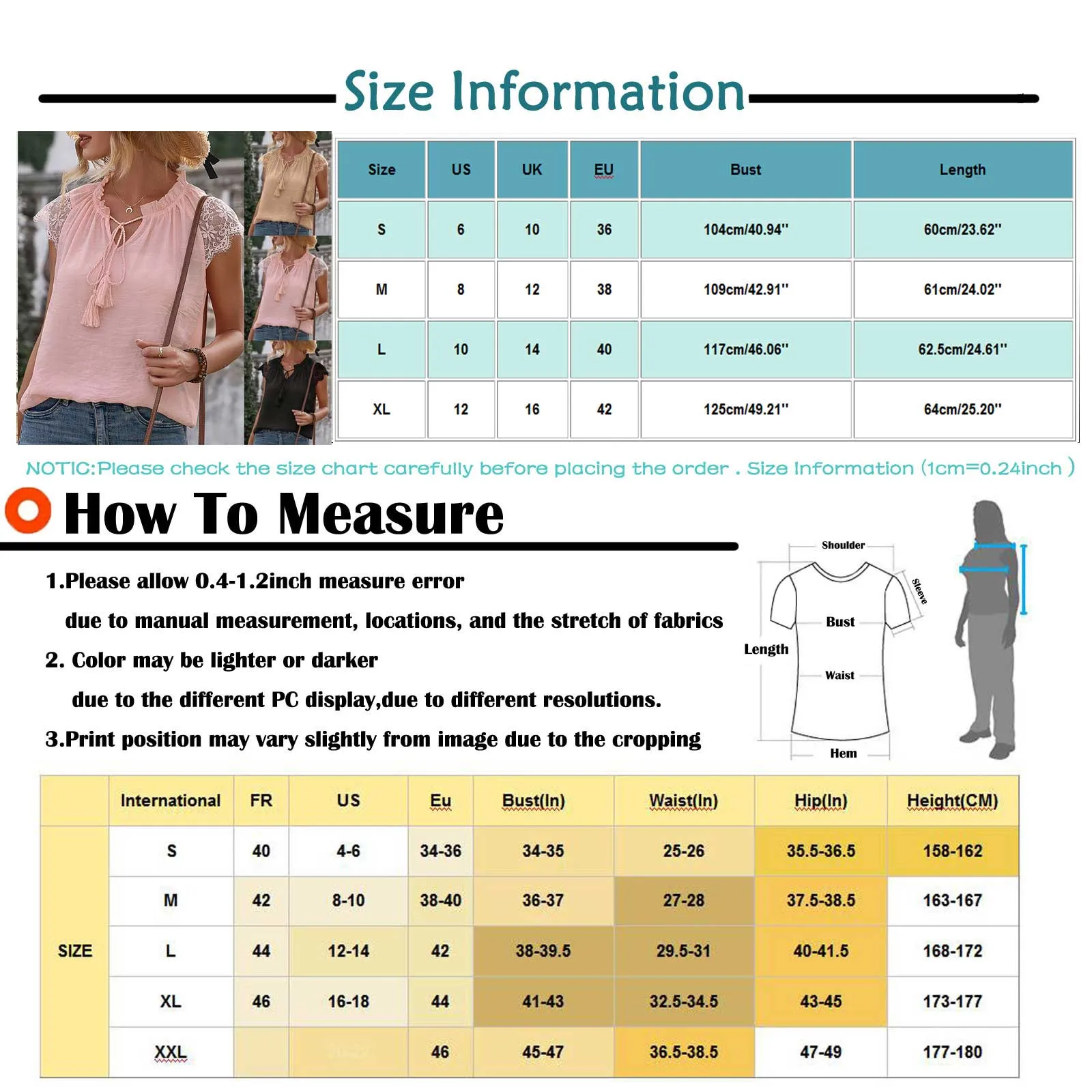 

Lace Patchwork Solid Blouse Womens Fashion V-neck Tassel Lace-up Tank Tops Pacthwork Lace T-shirt Summer Elegant Female Shirts