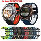 Ремешок для часов Coros VERTIX, силиконовый быстросъемный браслет для часов Coros VERTIX 2, 22 26 мм