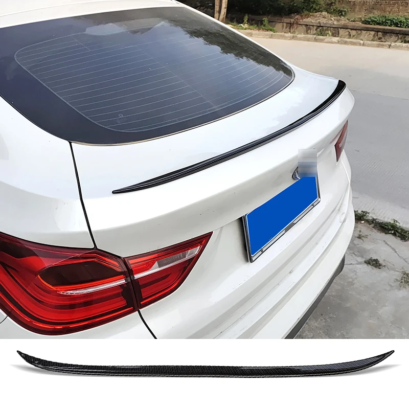 

Tail Spoiler Universal Carbon Surface Soft PU Material Type Generic Ducktail Spoiler For BMW X4 F26 G02 W213 A4 TEANA